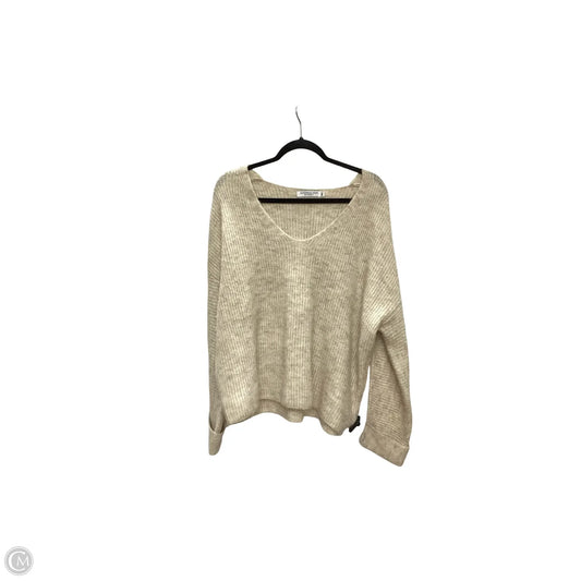 Sweater By Chicsoul In Tan, Size: 1x