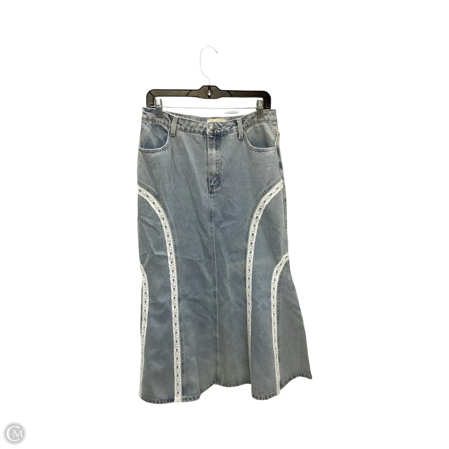 Skirt Maxi By Listicle In Blue Denim, Size: M