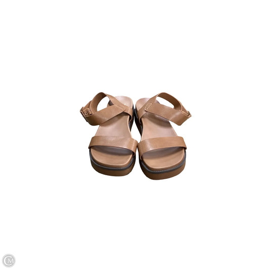 Sandals Heels Platform By Taryn Rose Shoes In Brown, Size: 7.5