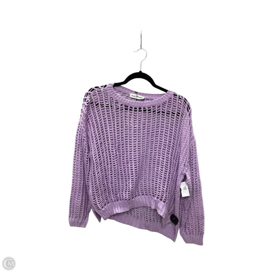 Sweater By Aaron & Amber In Purple, Size: L