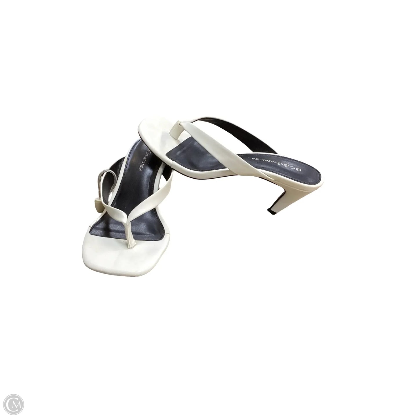 Sandals Heels Kitten By Bcbgeneration In White, Size: 7.5