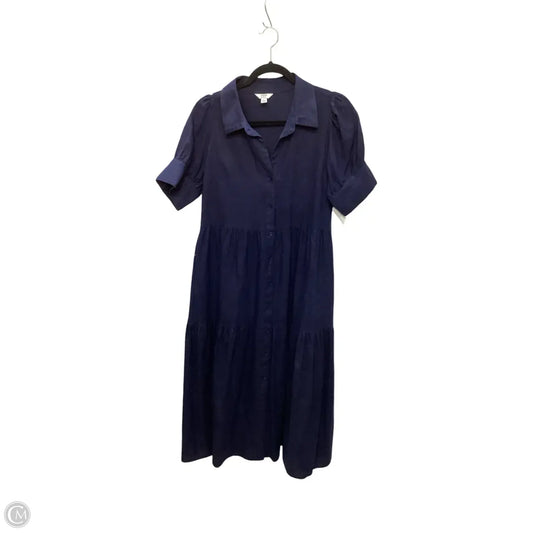 Dress Casual Midi By Crown And Ivy In Navy, Size: L
