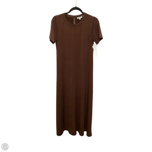 Dress Casual Midi By Chicos In Brown, Size: S
