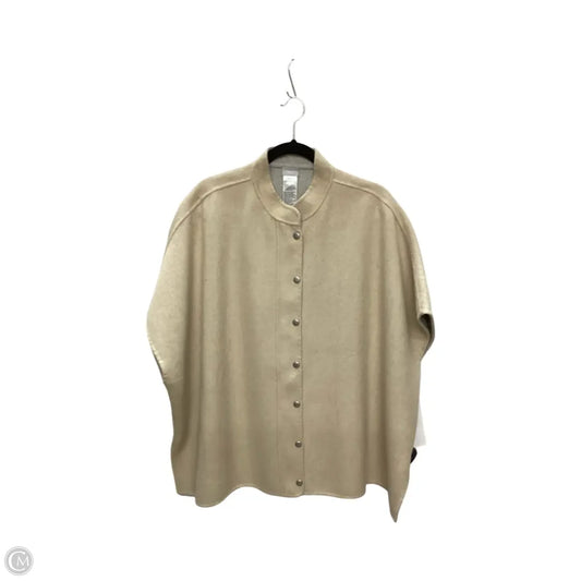 Sweater Short Sleeve By Chicos In Tan, Size: S