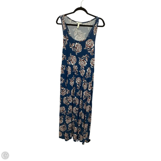 Dress Casual Midi By Matilda Jane In Blue, Size: Xl