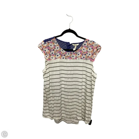 Blouse Short Sleeve By Matilda Jane In Multi-colored, Size: Xl