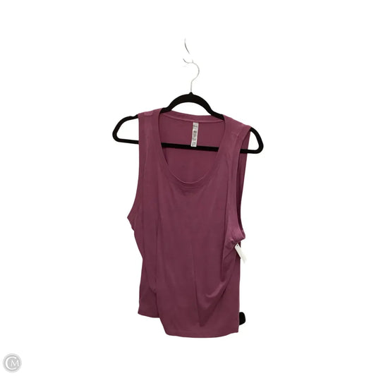 Athletic Tank Top By Alo In Purple, Size: L