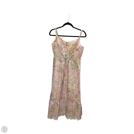 Dress Casual Midi By Storia In Multi-colored, Size: L