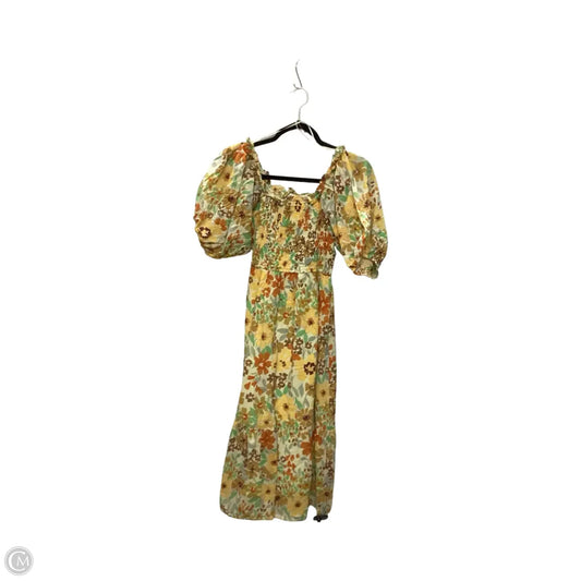 Dress Casual Midi By Dress Forum In Yellow, Size: S