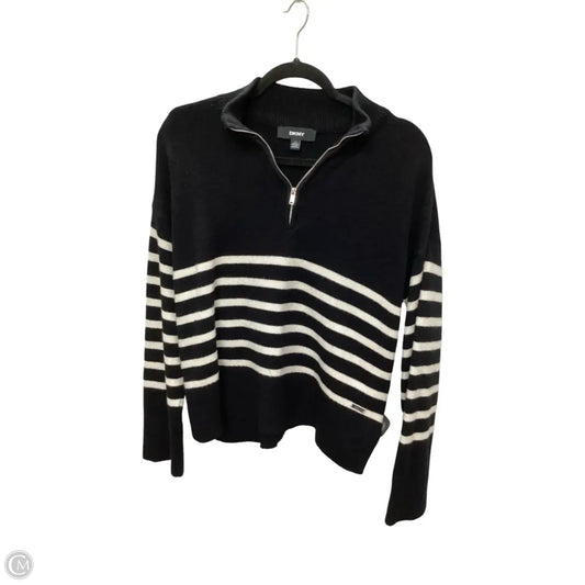 Sweater By Dkny In Striped Pattern, Size: L