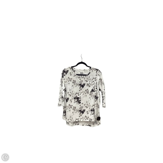 Blouse 3/4 Sleeve By Chicos In White, Size: L