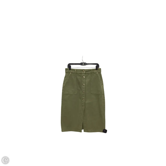 Skirt Designer By Michael Kors In Green Denim, Size: 8