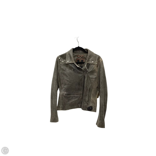 Jacket Designer By Frye In Brown, Size: L