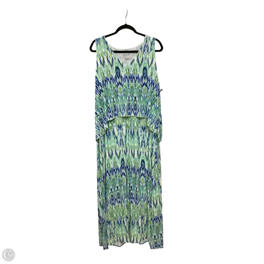 Dress Casual Maxi By Chicos In Green, Size: Xl