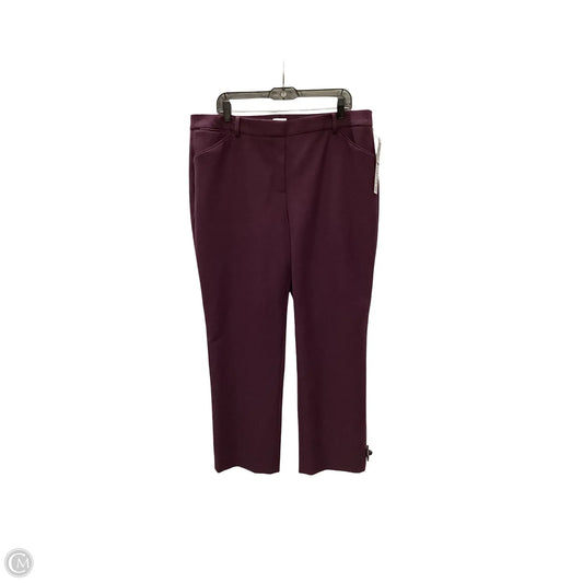 Pants Cropped By Chicos In Purple, Size: Xlp