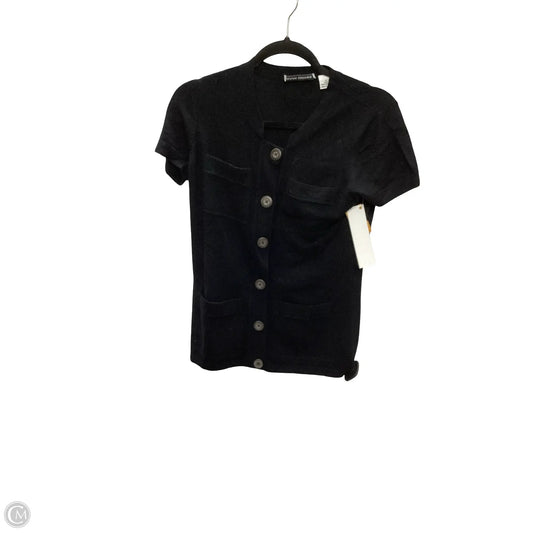 Blouse Short Sleeve By Autumn Cashmere In Black, Size: S