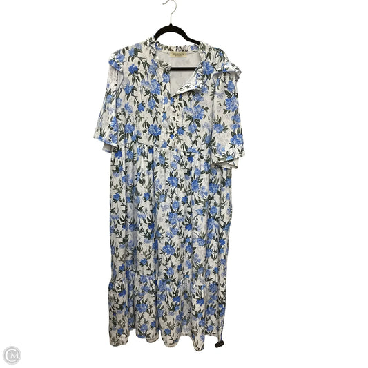 Dress Casual Maxi By Haptics In Floral Print, Size: 2x