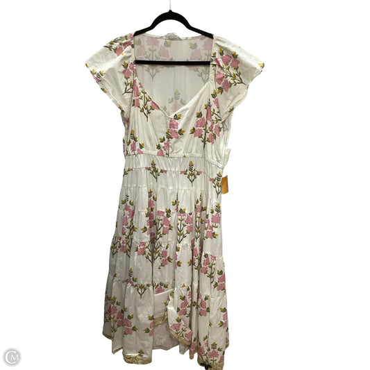 Dress Casual Midi By Chicsoul In Floral Print, Size: 2x