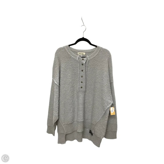 Sweater By Peach Love Cream California In Grey, Size: L