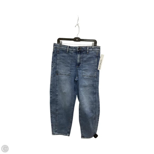 Jeans Wide Leg By Chicos In Blue Denim, Size: 8