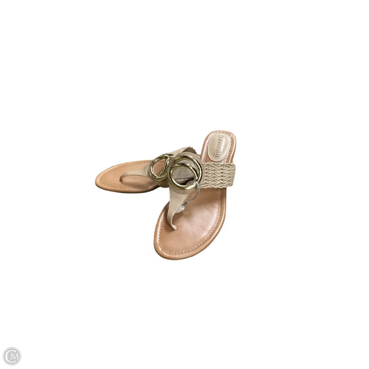 Sandals Heels Wedge By St Johns Bay In Brown, Size: 6