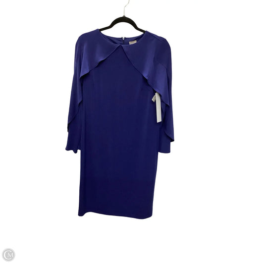 Dress Casual Midi By Chicos In Blue, Size: 0