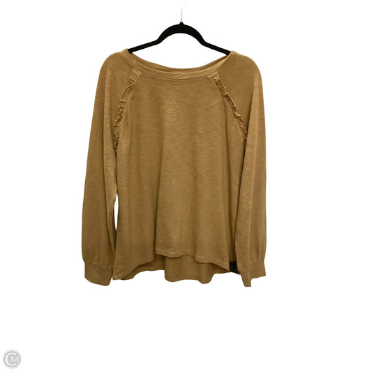 Blouse Long Sleeve By Wonderly In Yellow, Size: M