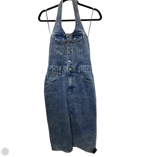 Dress Casual Midi By Universal Thread In Blue Denim, Size: 6