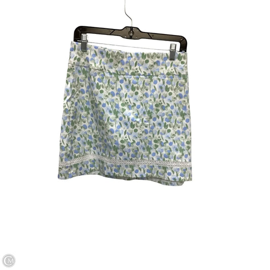 Skirt Mini & Short By Crown And Ivy In Blue & Green, Size: 14