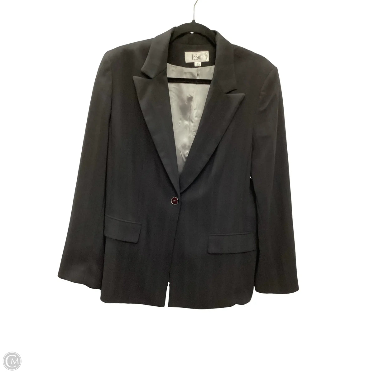 Blazer By Le Suit In Black, Size: 16