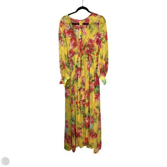 Dress Casual Maxi By Clothes Mentor In Floral Print, Size: L