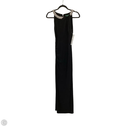 Dress Party Long By Lauren By Ralph Lauren In Black, Size: 4