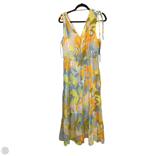 Dress Casual Midi By 1.state In Multi-colored, Size: L