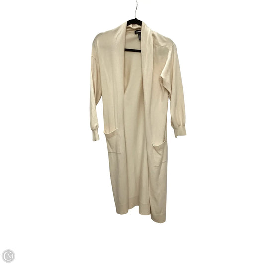 Cardigan By Express In Cream, Size: M