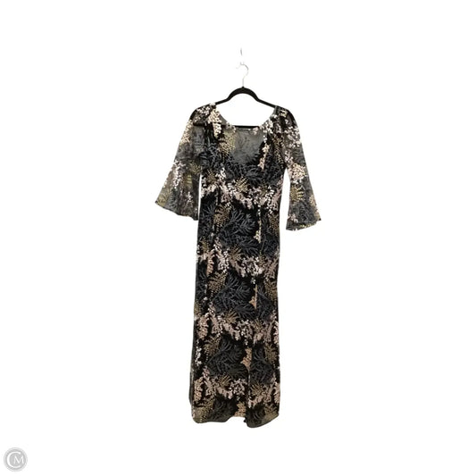 Dress Party Long By Badgley Mischka In Black, Size: 8