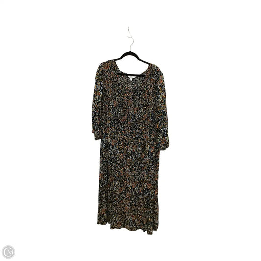 Dress Casual Maxi By Croft And Barrow In Black, Size: 4x