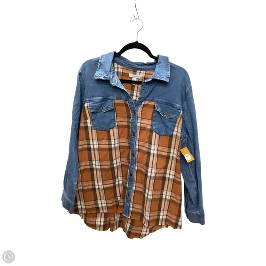 Jacket Denim By CANYON RETREAT In Multi-colored, Size: Xl