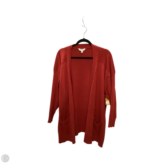 Cardigan By Terra & Sky In Red, Size: 3x