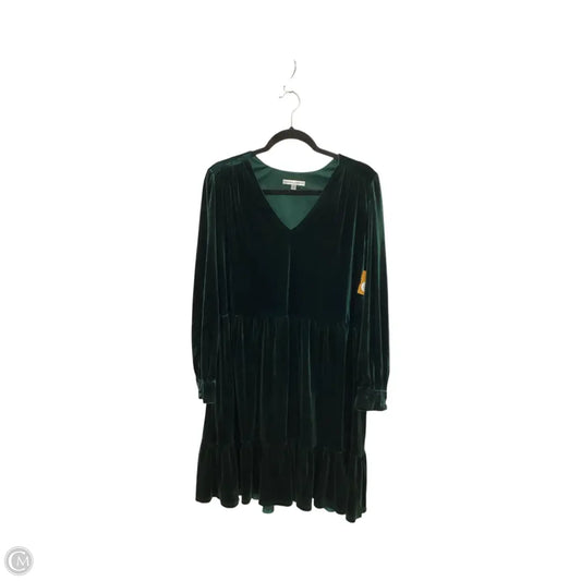 Dress Casual Short By Sandra Darren In Green, Size: Xl
