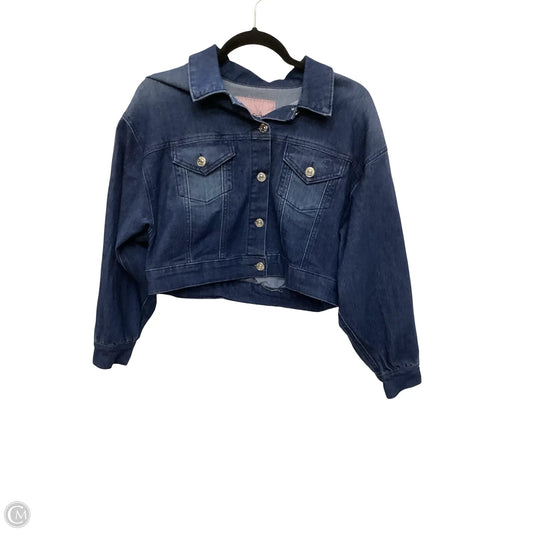 Jacket Denim By Juicy Couture In Blue Denim, Size: M