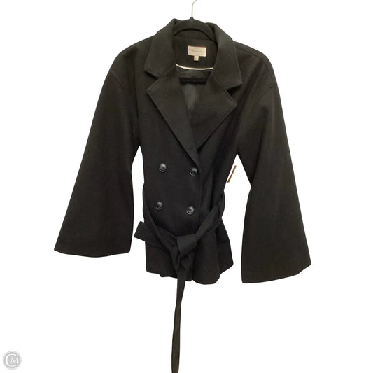 Coat Peacoat By Skies Are Blue In Black, Size: M