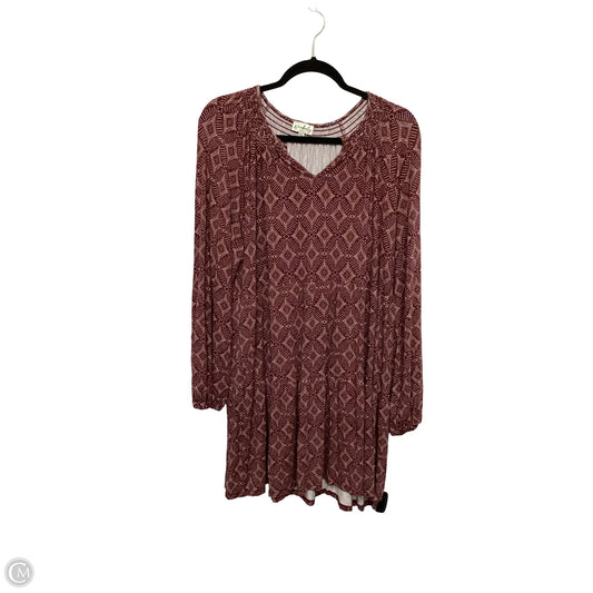 Dress Casual Short By Wonderly In Purple, Size: Xxl