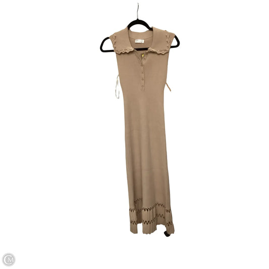 Dress Sweater By Vestique In Brown, Size: M