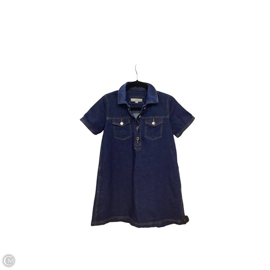Dress Casual Short By Loft In Blue Denim, Size: Xxs