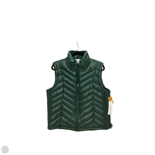 Vest Puffer & Quilted By Calvin Klein In Green, Size: Xl