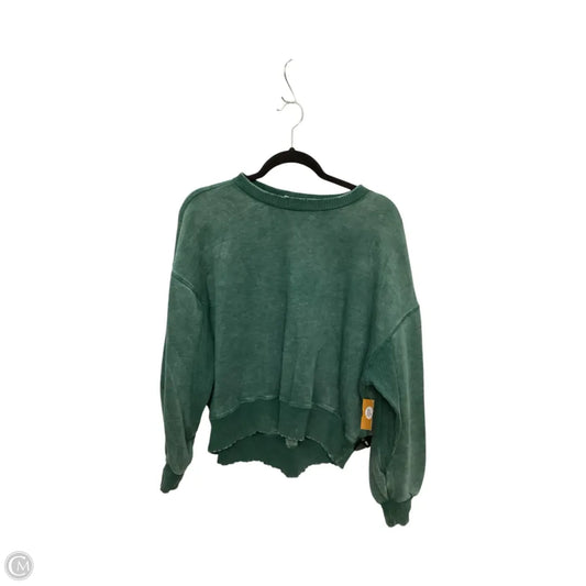 Sweatshirt Crewneck By Zenana In Green, Size: S