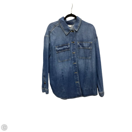 Jacket Denim By Lane Bryant In Blue Denim, Size: 16