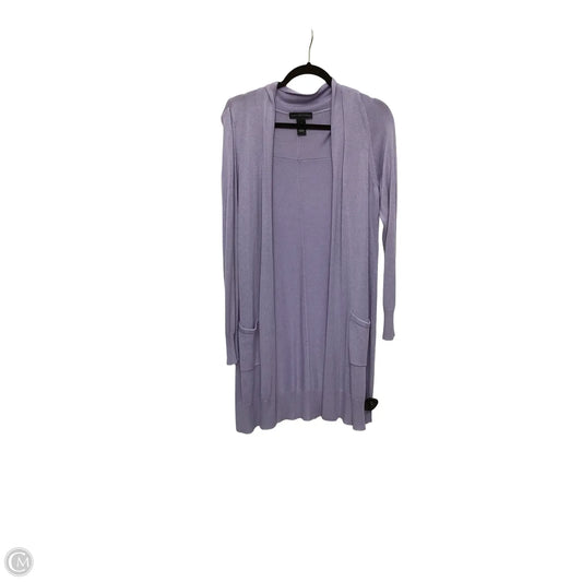 Cardigan By Joan Vass In Purple, Size: M