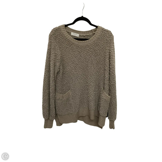 Sweater By Zenana In Tan, Size: L