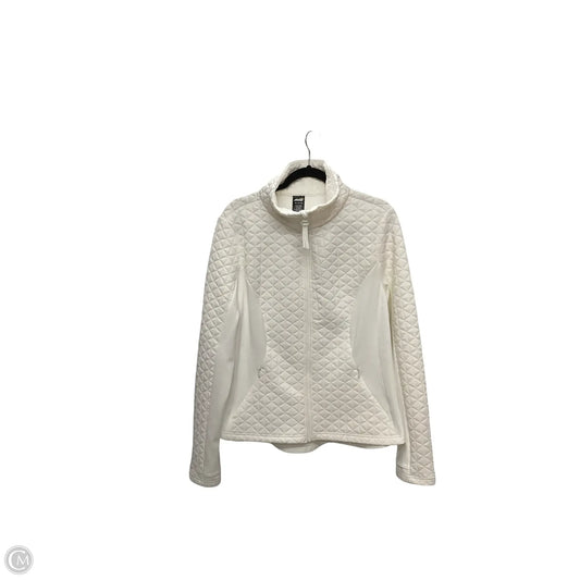 Athletic Jacket By Avia In White, Size: 16